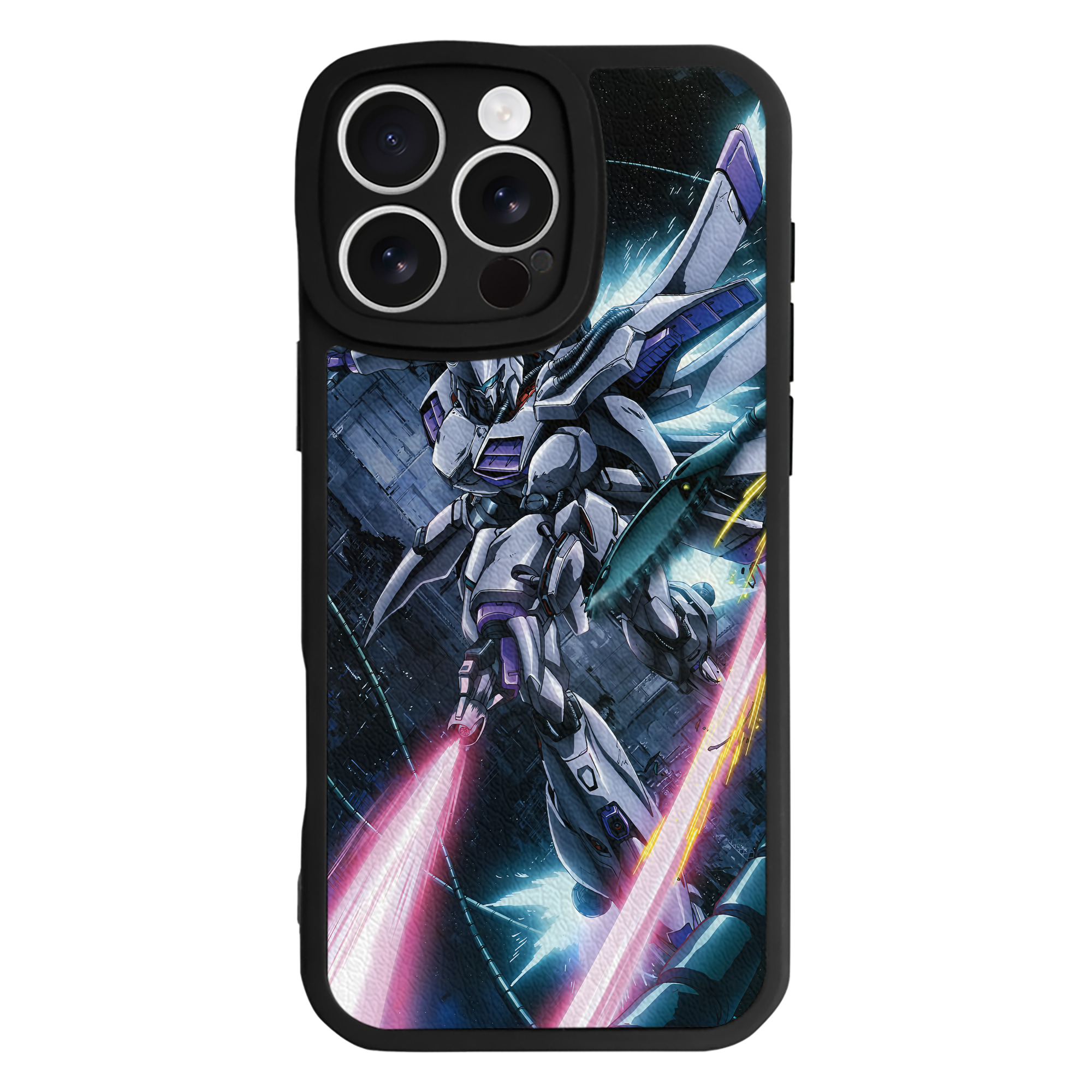 （画像用） 機動戦士ガンダム Mobile Suit Gundam 【iPhone 16シリーズ対応】シリコンスマホケース（レザー調） 材質：シリコン